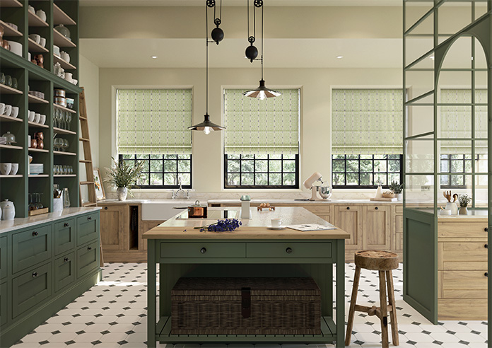 Opulent Scallop, Pistachio - Twist&Fit Roman Blind - Image 8